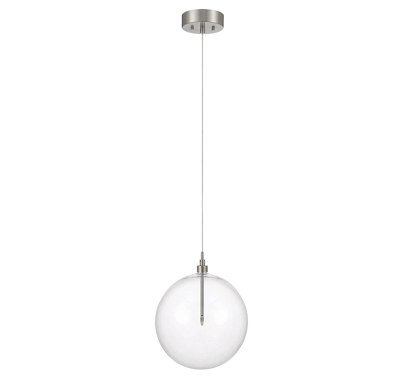 Meridian 1-Light Pendant in Brushed Nickel