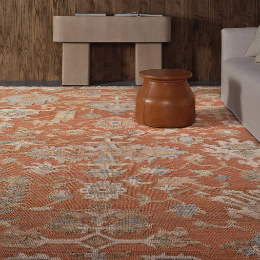 Amber Rug in Copper Coin