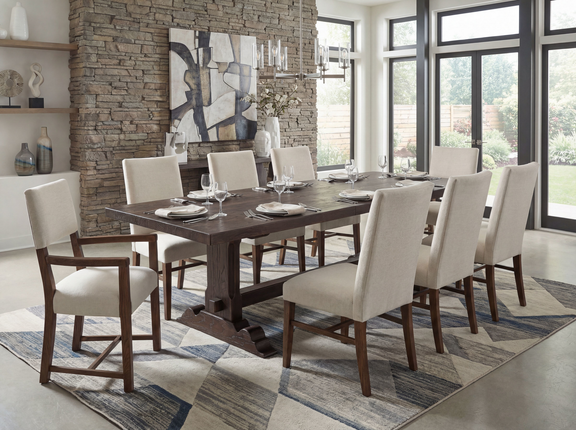 Driftwood Upholstered Arm Chair - Worn Saddle