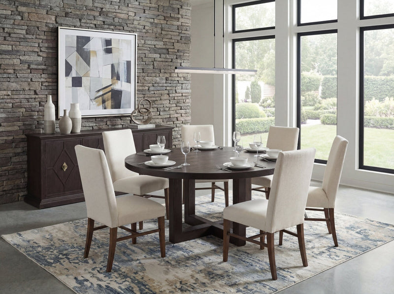 Driftwood Upholstered Side Chair - Worn Saddle