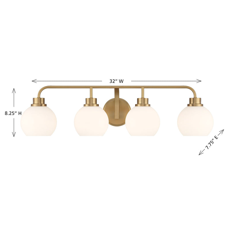 Eden 4-Light Bathroom Vanity Light
