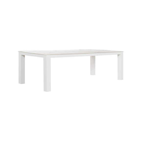 Infinity 94 in. Rectangle Dining Table in Frost